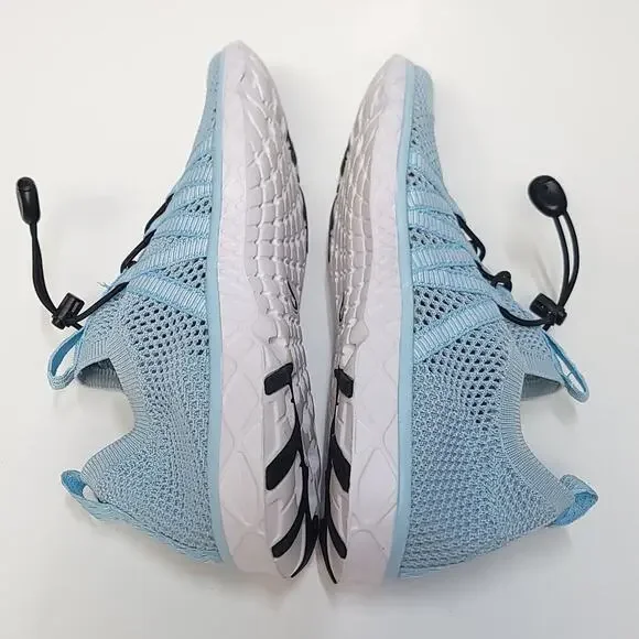 Soukeni Shoes Size 38 7.5 Womens Blue Quick Drying Mesh Slip On Sneaker Water - Picture 10 of 13